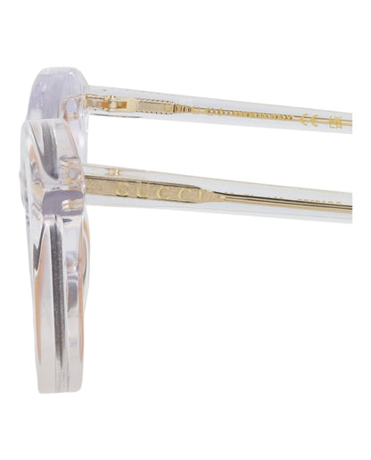 Gucci Cat Eye-Frame Acetate Sunglasses Crystal Crystal Orange (GG0707S-30008737-004)
