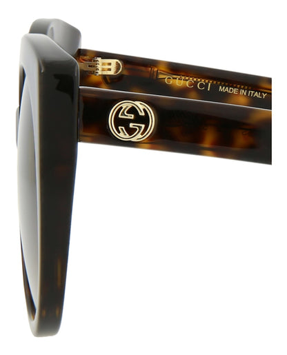 Gucci Cat Eye-Frame Acetate Sunglasses Havana/Havana/Brown (GG0325S-30002854-002)