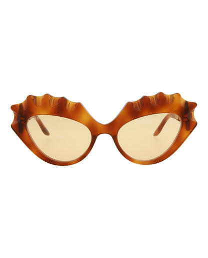 Gucci Cat Eye-Frame Acetate Sunglasses Havana Havana Orange (GG0781S-30009261-004)