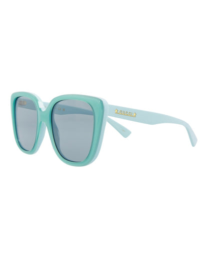 Gucci Cat Eye-Frame Acetate Sunglasses Light Blue Blue Blue (GG1169S-30013425-004)