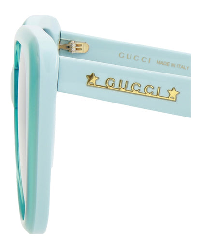Gucci Cat Eye-Frame Acetate Sunglasses Light Blue Blue Blue (GG1169S-30013425-004)