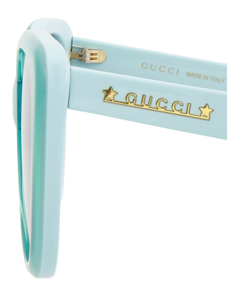 Gucci Cat Eye-Frame Acetate Sunglasses Light Blue Blue Blue (GG1169S-30013425-004)