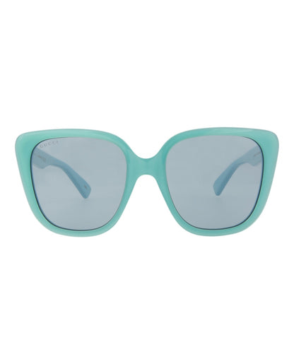 Gucci Cat Eye-Frame Acetate Sunglasses Light Blue Blue Blue (GG1169S-30013425-004)