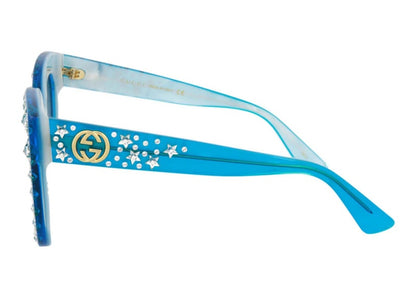 Gucci Cat Eye-Frame Acetate Sunglasses Light Blue (GG0116S-30001563-009-40089)