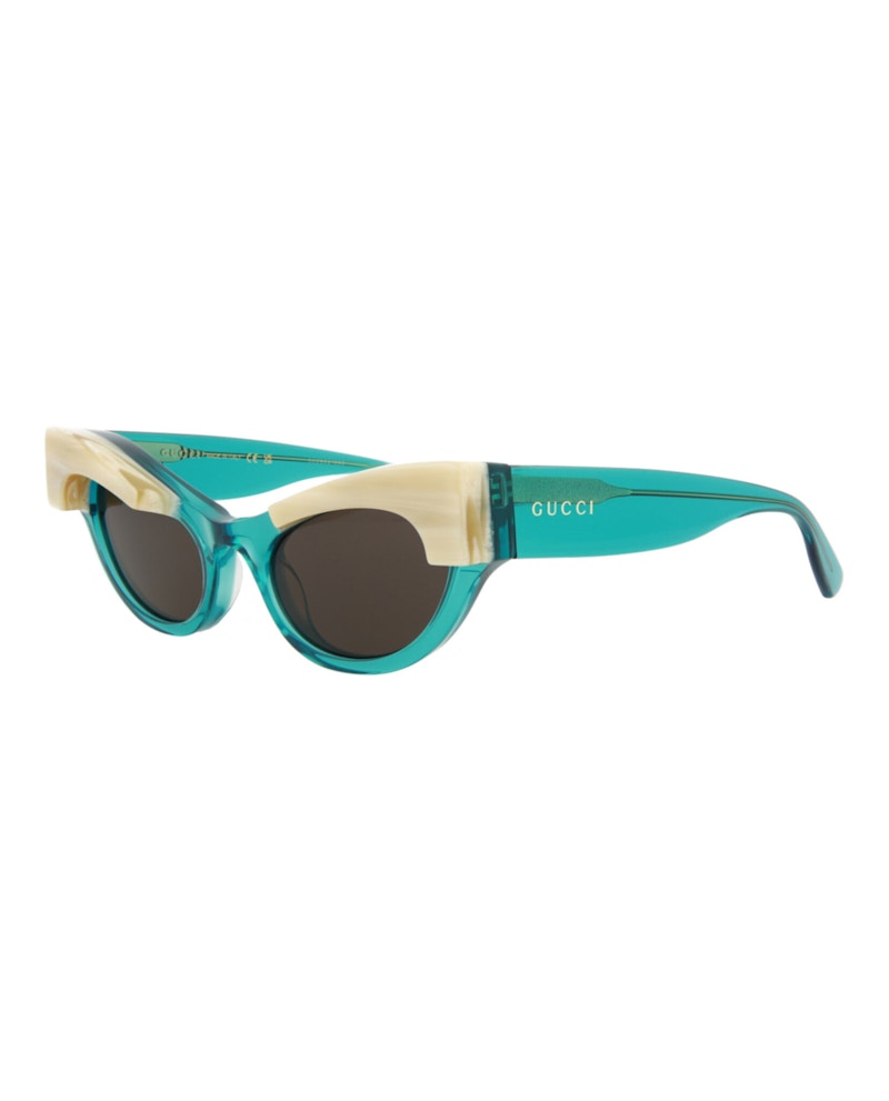 Gucci Cat Eye-Frame Acetate Sunglasses Light Blue Light Blue Grey (GG1167S-30012958-004)
