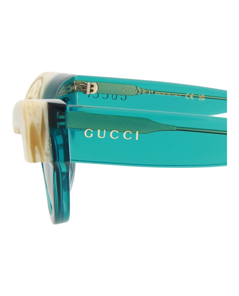 Gucci Cat Eye-Frame Acetate Sunglasses Light Blue Light Blue Grey (GG1167S-30012958-004)