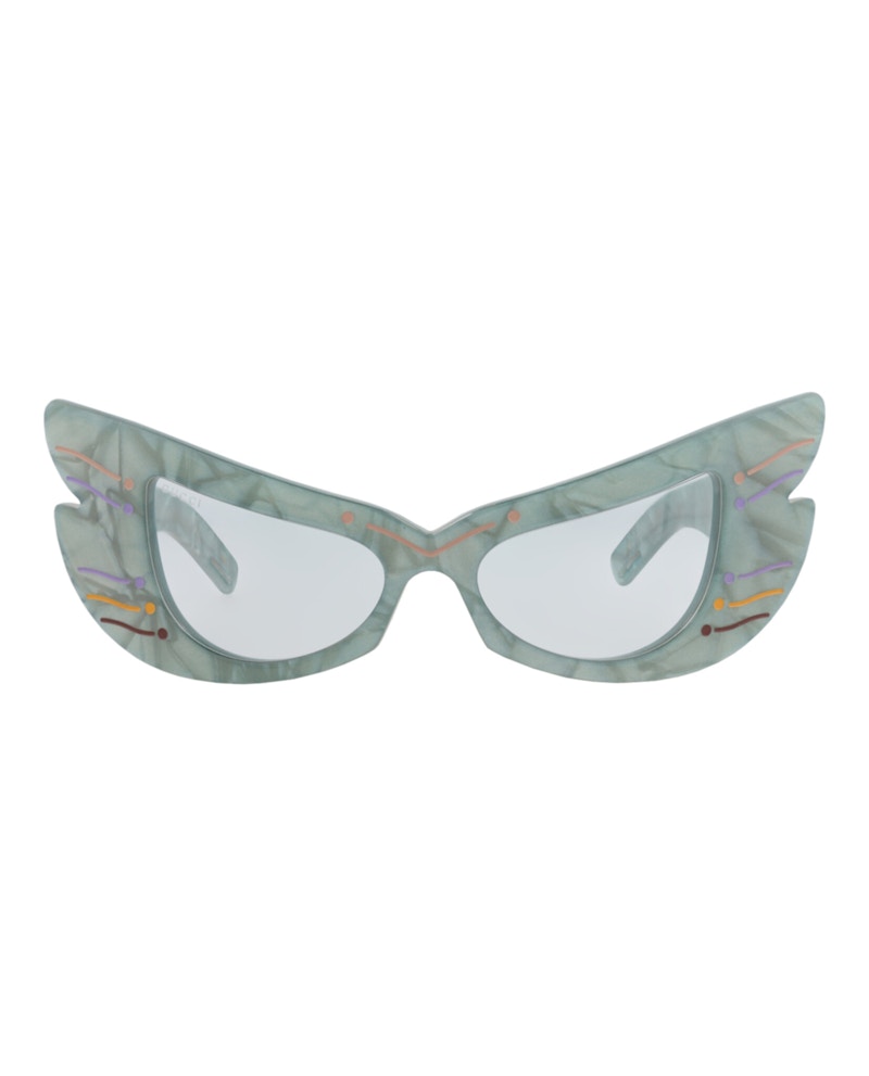 Gucci Cat Eye-Frame Acetate Sunglasses Light Blue Light Blue Light Blue (GG0710S-30008740-004)
