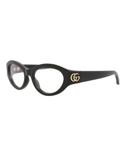 Gucci Cat Eye-Frame Injection Optical Frames Black Black Transparent (GG1405O-30014413-001)