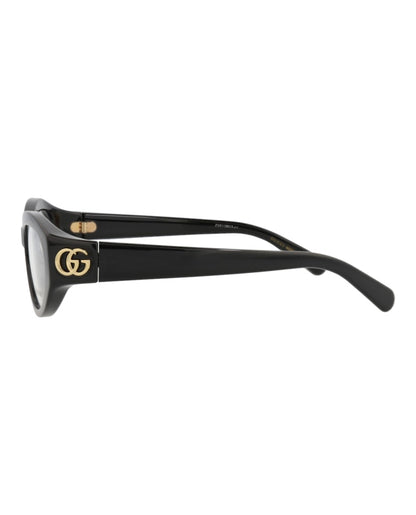 Gucci Cat Eye-Frame Injection Optical Frames Black Black Transparent (GG1405O-30014413-001)