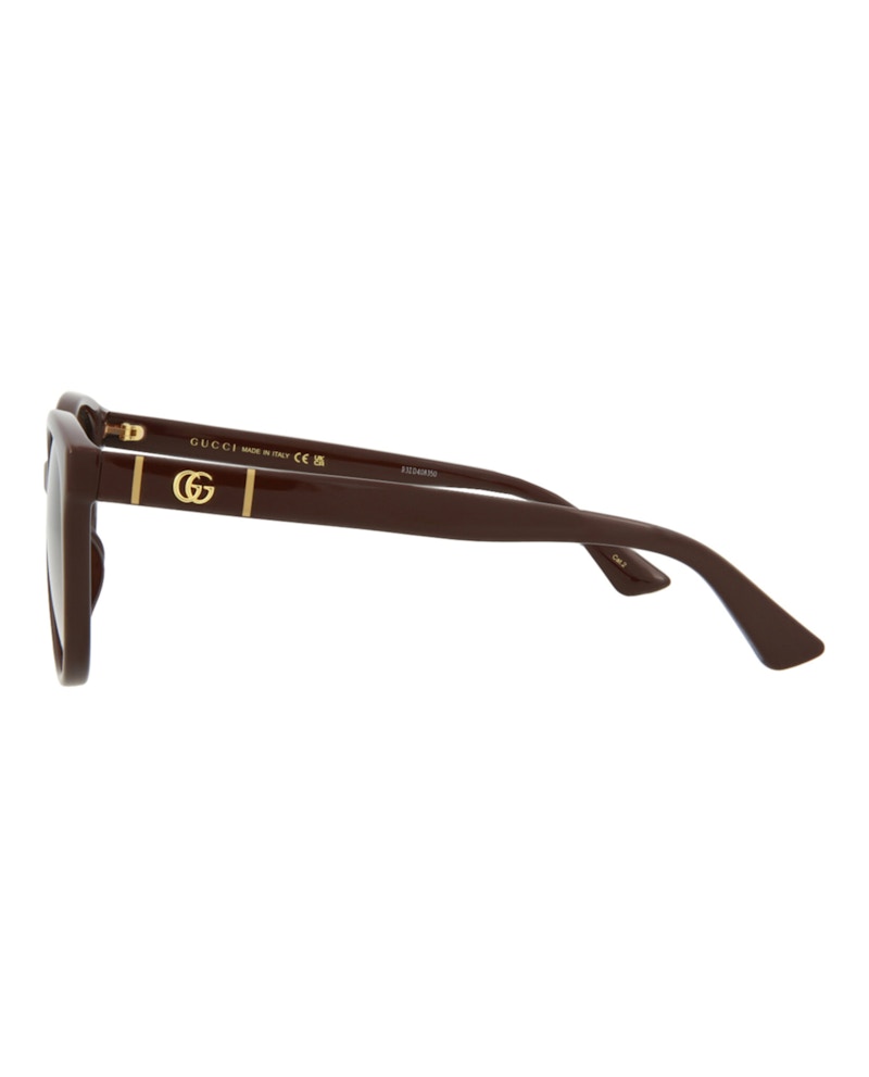 Gucci Cat Eye-Frame Injection Sunglasses Brown Brown Brown (GG0636SK-30008627-003)