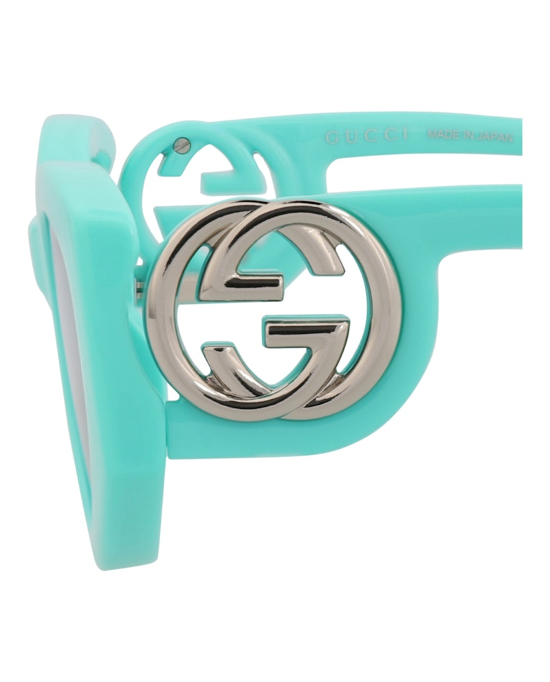 Gucci Cat Eye-Frame Injection Sunglasses Light Blue Light Blue Light Blue (GG1691S-30015481-004)