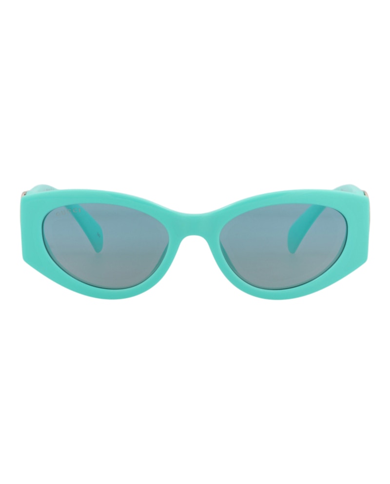 Gucci Cat Eye-Frame Injection Sunglasses Light Blue Light Blue Light Blue (GG1691S-30015481-004)