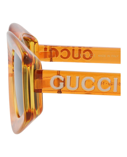Gucci Cat Eye-Frame Injection Sunglasses Orange Orange Grey (GG1719S-30015508-005)