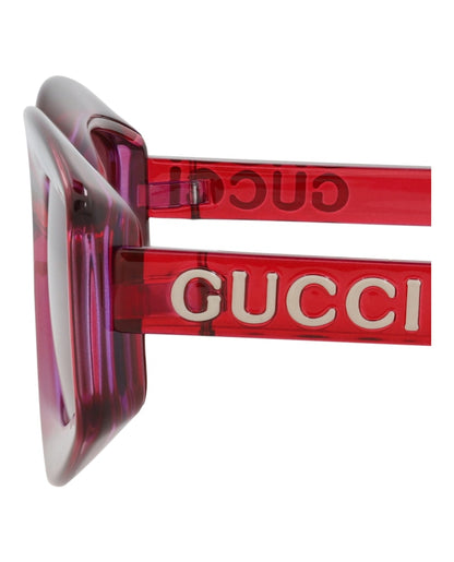 Gucci Cat Eye-Frame Injection Sunglasses Red Red Violet (GG1719S-30015508-004)