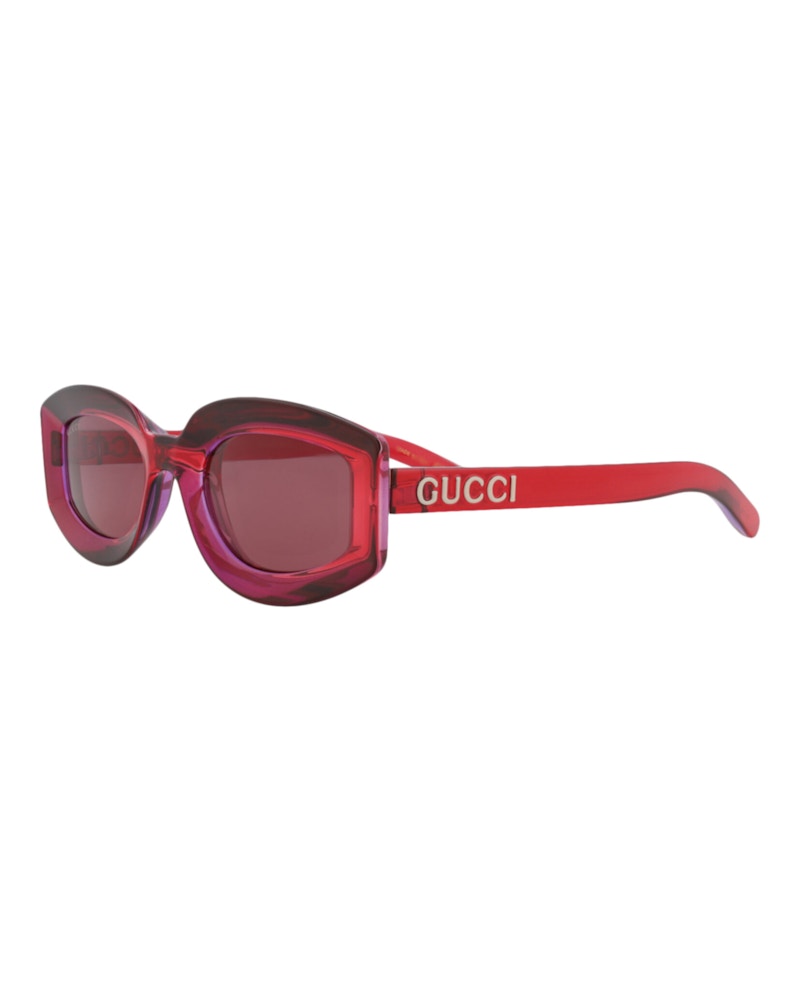 Gucci Cat Eye-Frame Injection Sunglasses Red Red Violet (GG1719S-30015508-004)