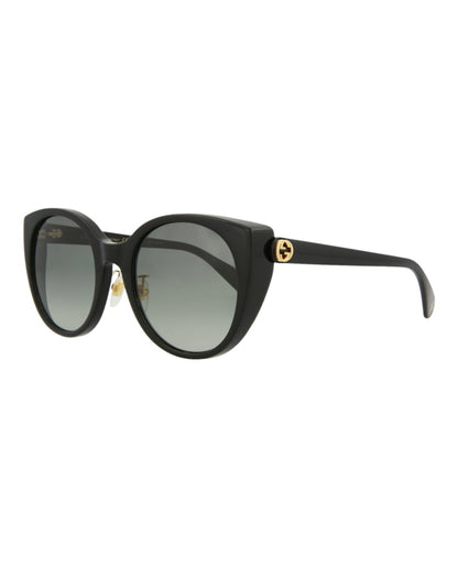 Gucci Cat Eye-Frame Injection Sunglasses Shiny Black (GG0369S-30006036-001)