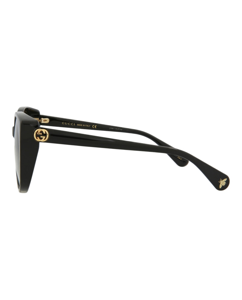 Gucci Cat Eye-Frame Injection Sunglasses Shiny Black (GG0369S-30006036-001)