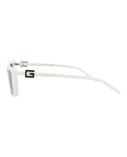 Gucci Cat Eye-Frame Injection Sunglasses White White Grey (GG1681S-30015472-006)