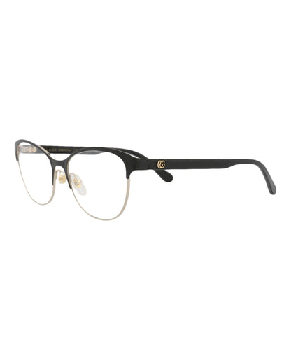 Gucci Cat Eye-Frame Metal Optical Frames Black Black Transparent (GG0718O-30008911-005)