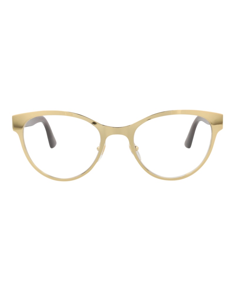 Gucci Cat Eye-Frame Metal Optical Frames Gold Red Transparent (GG1114O-30012906-003)