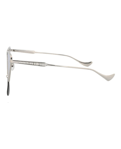 Gucci Cat Eye-Frame Metal Sunglasses Silver Silver Silver (GG1252S-30013616-001)