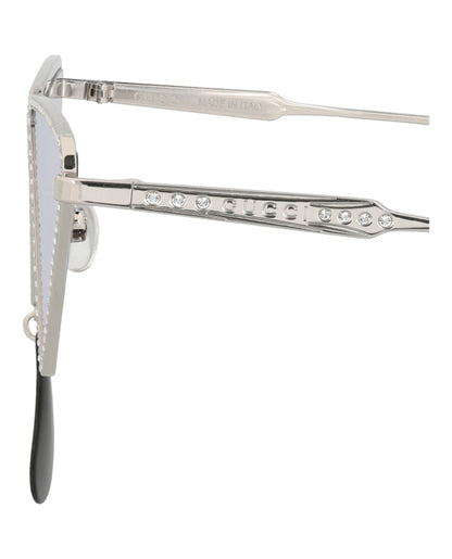 Gucci Cat Eye-Frame Metal Sunglasses Silver Silver Silver (GG1252S-30013616-001)