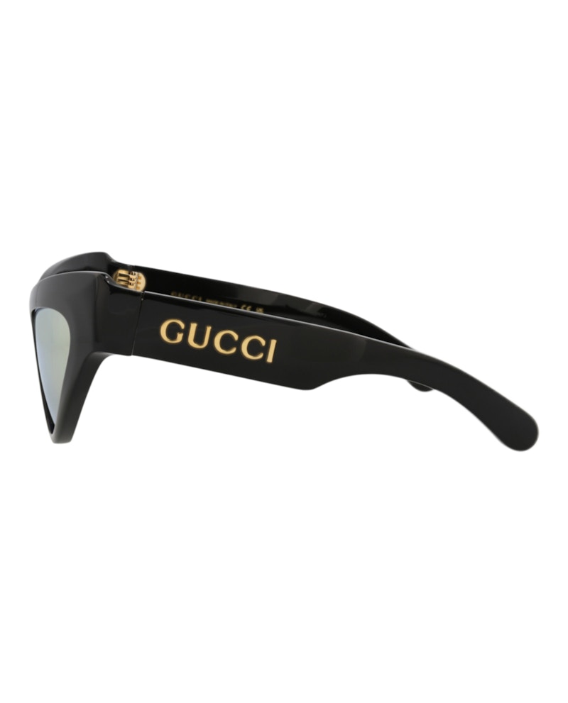 Gucci Cat Eye-Frame Recycled Acetate Sunglasses Black/Black/Gold (GG1294S-30013847-002)