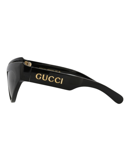 Gucci Cat Eye-Frame Recycled Acetate Sunglasses Black/Black/Grey (GG1294S-30013847-001)