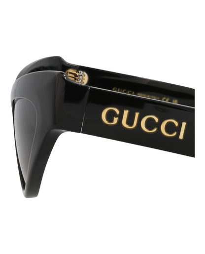 Gucci Cat Eye-Frame Recycled Acetate Sunglasses Black/Black/Grey (GG1294S-30013847-001)