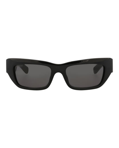 Gucci Cat Eye-Frame Recycled Acetate Sunglasses Black Black Grey (GG1296S-30013841-001)