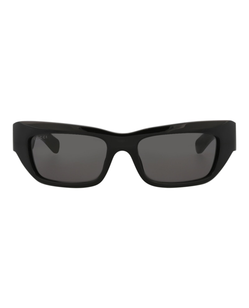 Gucci Cat Eye-Frame Recycled Acetate Sunglasses Black Black Grey (GG1296S-30013841-001)