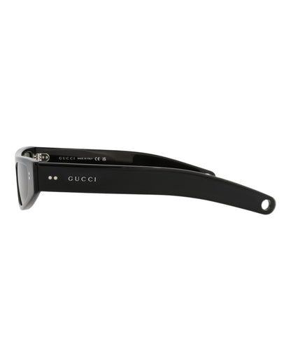 Gucci Cat Eye-Frame Recycled Acetate Sunglasses Black Black Grey (GG1634S-30014927-003)