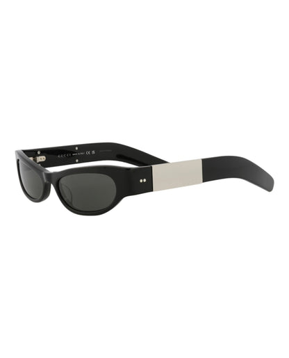 Gucci Cat Eye-Frame Recycled Acetate Sunglasses Black/Black/Grey (GG1635S-30014928-003)