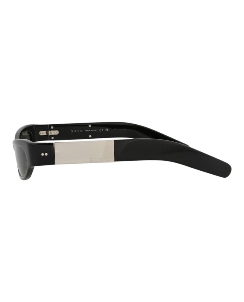 Gucci Cat Eye-Frame Recycled Acetate Sunglasses Black/Black/Grey (GG1635S-30014928-003)
