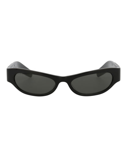 Gucci Cat Eye-Frame Recycled Acetate Sunglasses Black/Black/Grey (GG1635S-30014928-003)