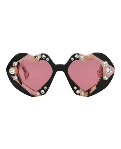 Gucci Cat Eye-Frame Recycled Acetate Sunglasses Black Havana Red (GG1329S-30013929-001)