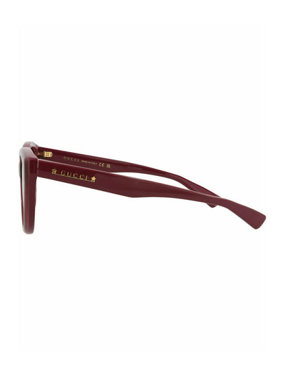 Gucci Cat Eye-Frame Recycled Acetate Sunglasses Burgundy Burgundy Brown (GG1588S-30014859-003)