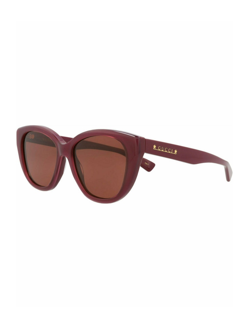 Gucci Cat Eye-Frame Recycled Acetate Sunglasses Burgundy Burgundy Brown (GG1588S-30014859-003)