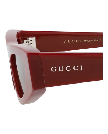 Gucci Cat Eye-Frame Recycled Acetate Sunglasses Burgundy Burgundy Brown (GG1779SA-30016145-002)