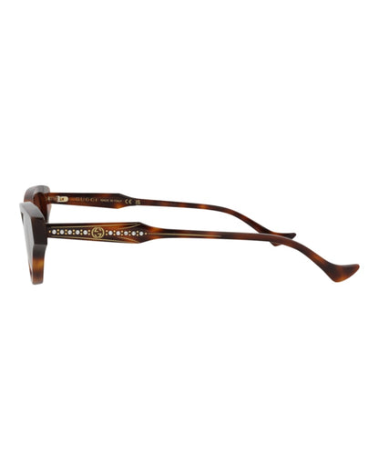 Gucci Cat Eye-Frame Recycled Acetate Sunglasses Havana/Havana/Brown (GG1298S-30013901-002)
