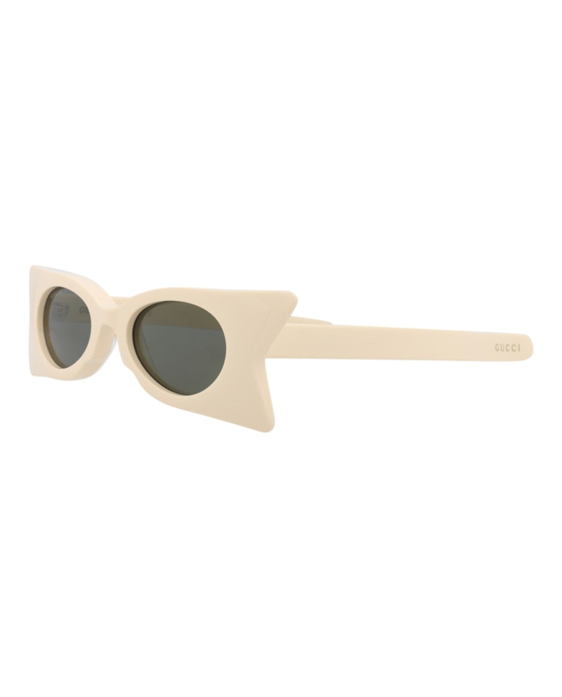Gucci Cat Eye-Frame Recycled Acetate Sunglasses Ivory Ivory Grey (GG1379S-30014362-001)