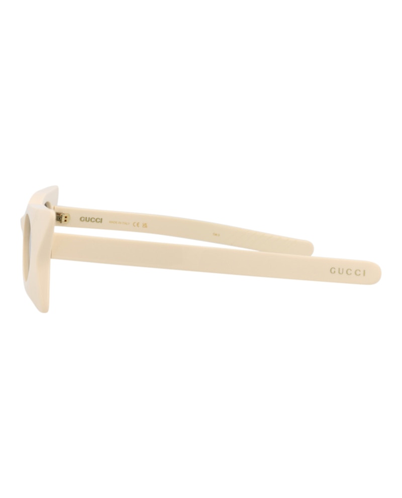 Gucci Cat Eye-Frame Recycled Acetate Sunglasses Ivory Ivory Grey (GG1379S-30014362-001)