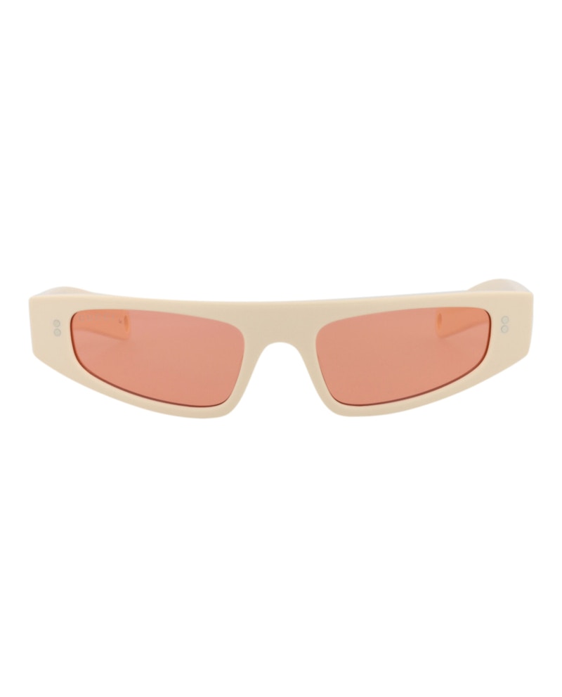 Gucci Cat Eye-Frame Recycled Acetate Sunglasses Ivory/Ivory/Red (GG1634S-30014927-005)