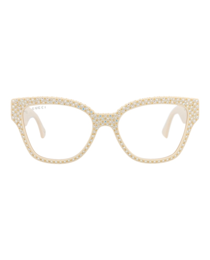Gucci Cat Eye-Frame Recycled Acetate Sunglasses Ivory Ivory Transparent (GG1424S-30014526-001)