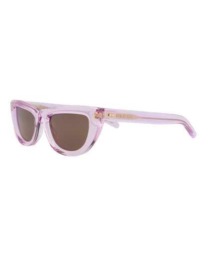 Gucci Cat Eye-Frame Recycled Acetate Sunglasses Violet Violet Brown (GG1521S-30014799-004)