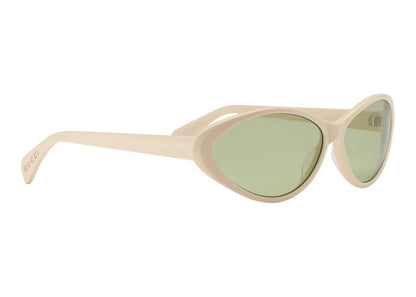 Gucci Cat-Eye Frame Sunglasses Shiny Ivory/Green (733799 J0740 9230)