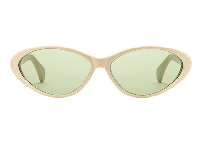 Gucci Cat-Eye Frame Sunglasses Shiny Ivory/Green (733799 J0740 9230)