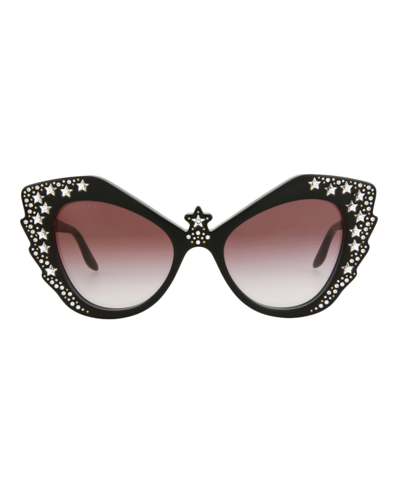Gucci Cat Eye Sunglasses Black/Black/Red (GG1095S-30012868-001)