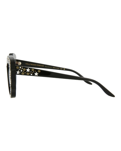 Gucci Cat Eye Sunglasses Black/Black/Red (GG1095S-30012868-001)
