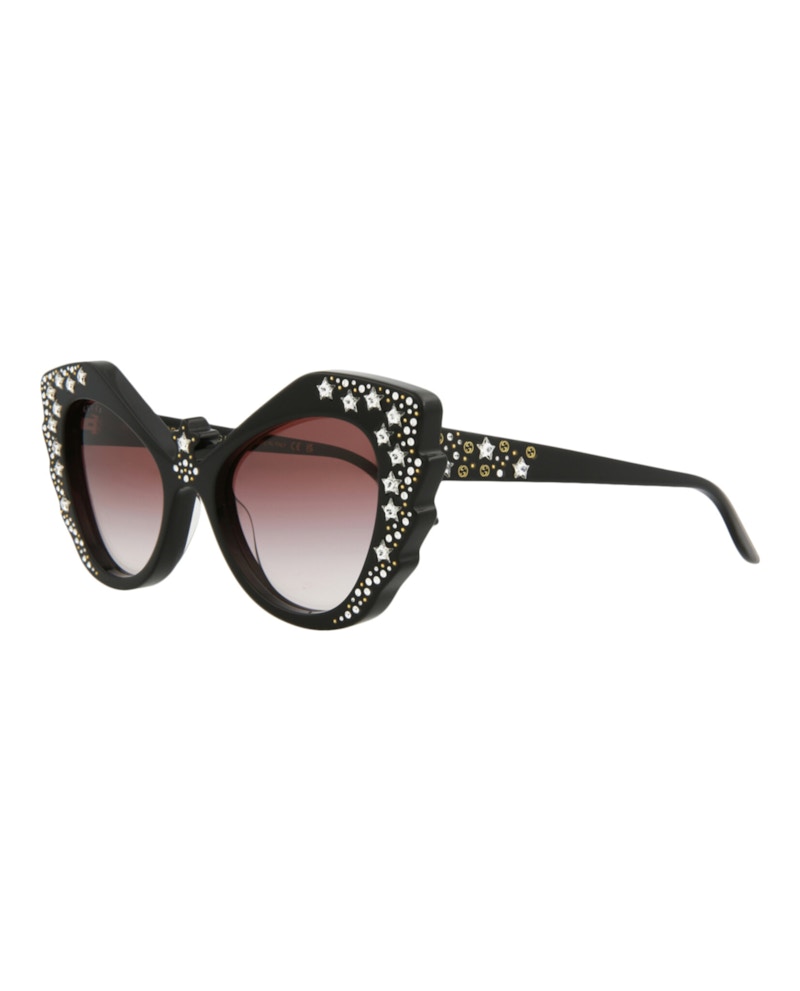 Gucci Cat Eye Sunglasses Black/Black/Red (GG1095S-30012868-001)